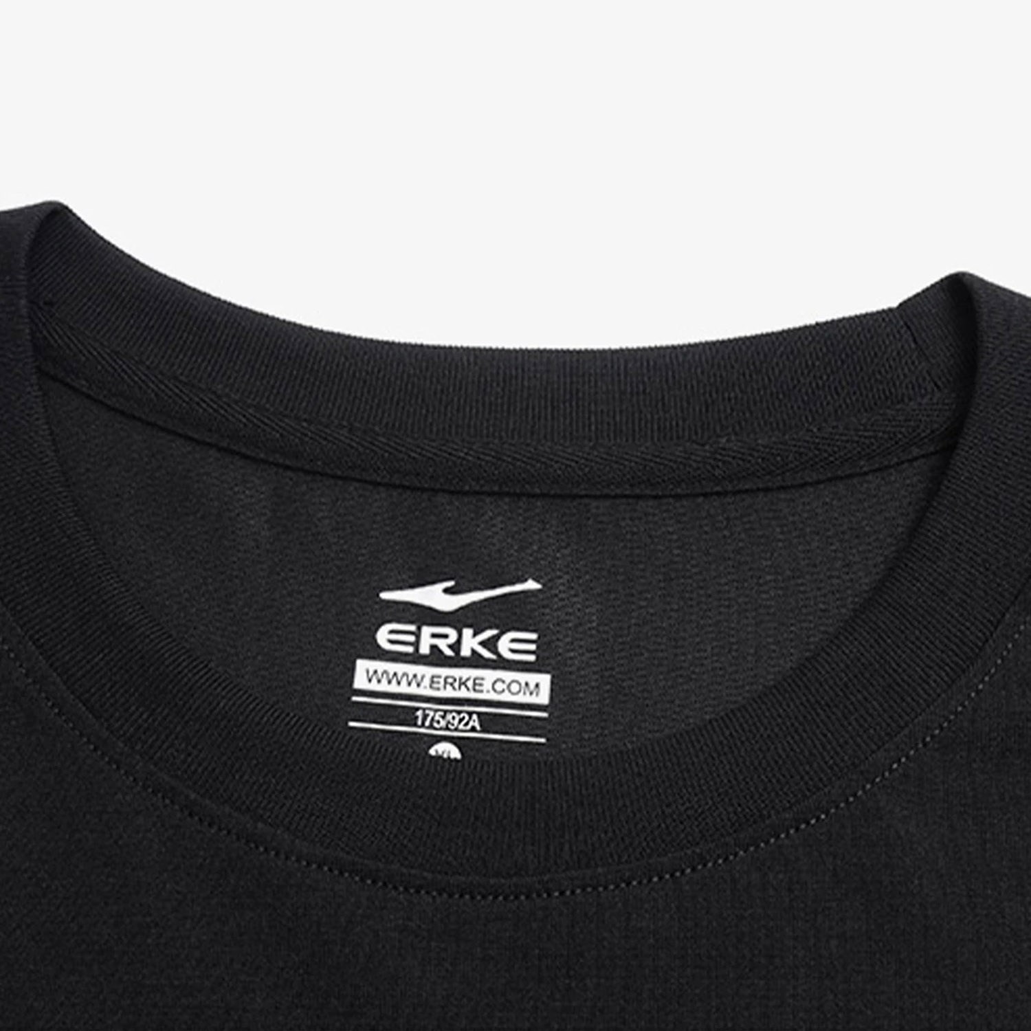 Erke Bisiklet Yaka Erkek T-Shirt Siyah