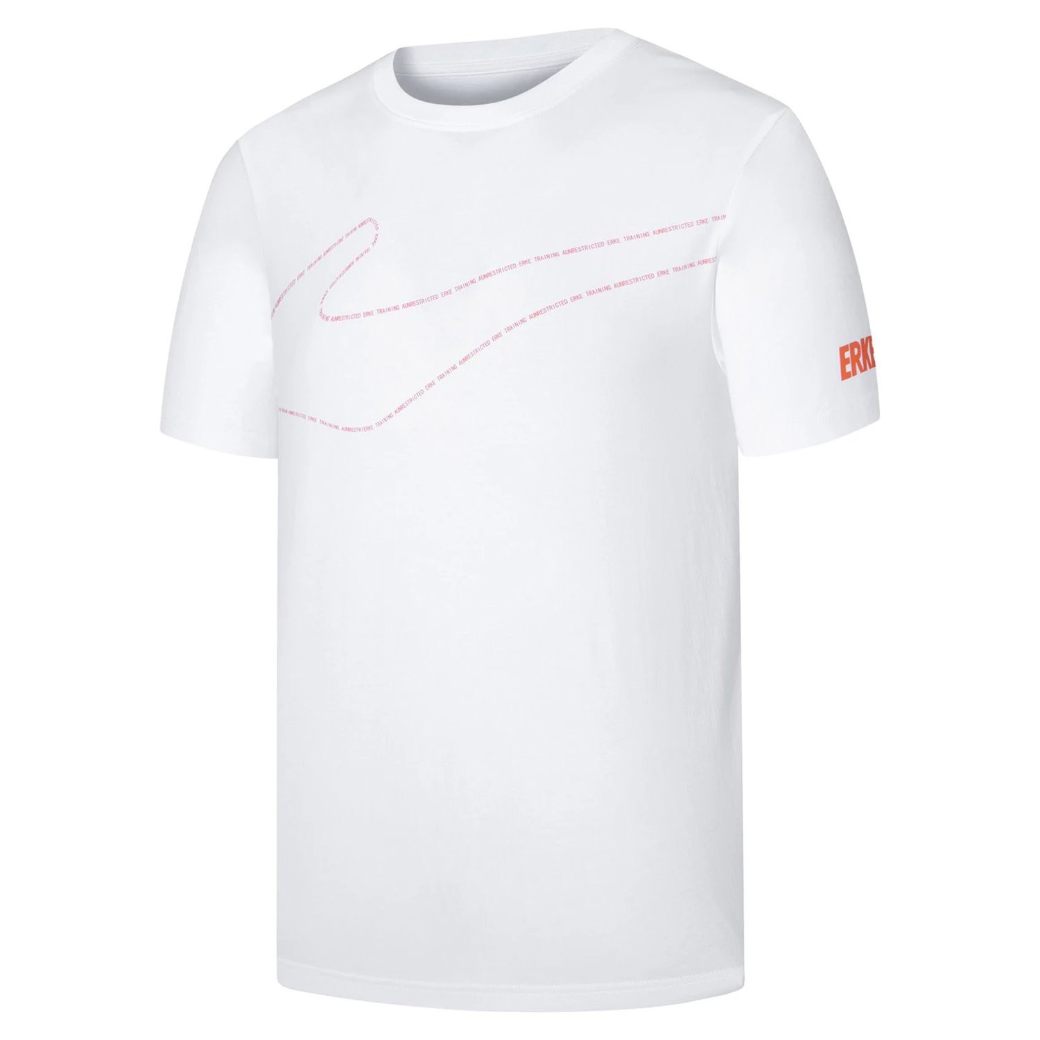 Erke Erkek Bisiklet Yaka T-Shirt White