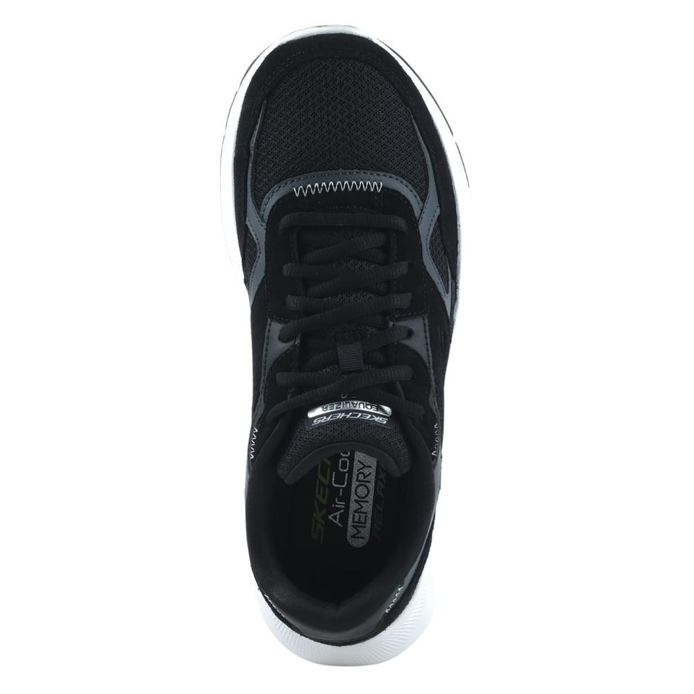 Skechers Relaxed Fit Equalizer 5.0 Erkek Günlük Spor Ayakkabı Siyah - Beyaz