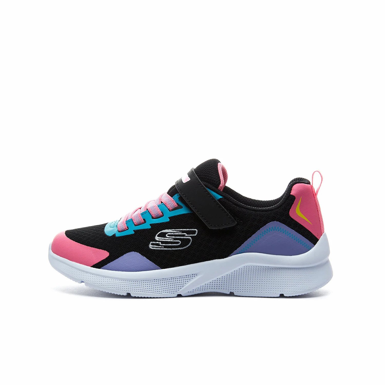 Skechers Microspec-Bright Retros Kız Çocuk Günlük Spor Ayakkabı Siyah - Çoklu Renk