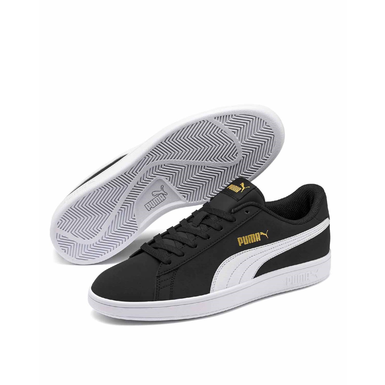 Puma Smash v2 Buck Erkek Spor Ayakkabı Puma Black - Puma White