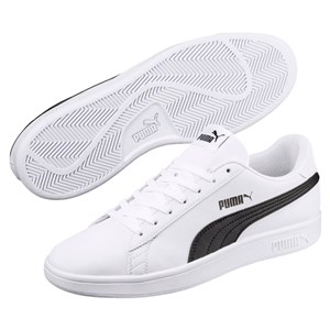 Puma Smash v2 Buck Erkek Spor Ayakkabı Puma White - Puma Black