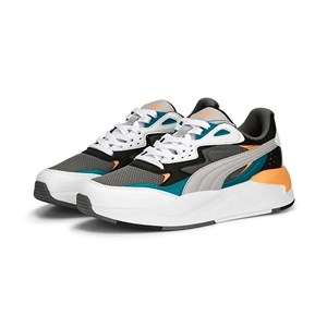 Puma X-Ray Speed Erkek Günlük Ayakkabı Cast Iron - Marble - Puma White - Orange Peach