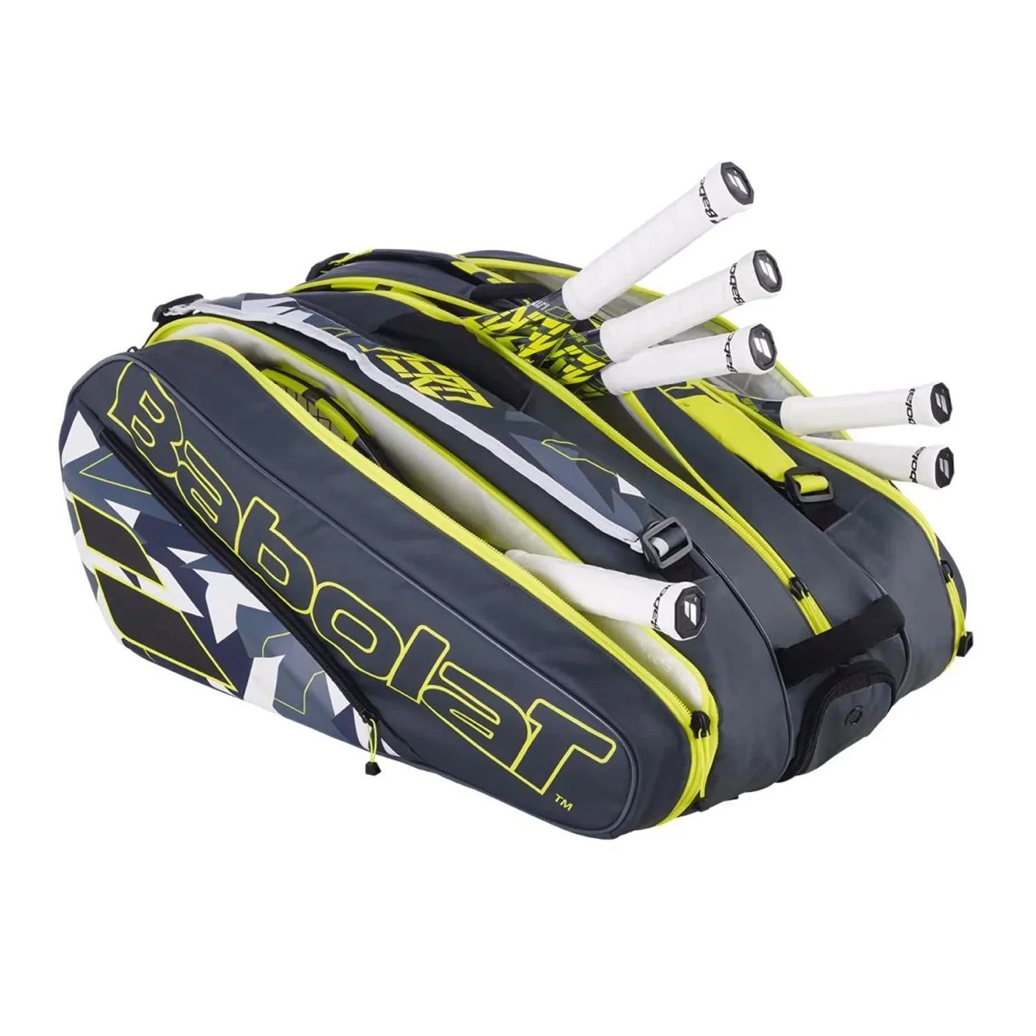 Babolat Rh X 12 Pure Aero Tenis Raket Çantası Grey - Yellow - White