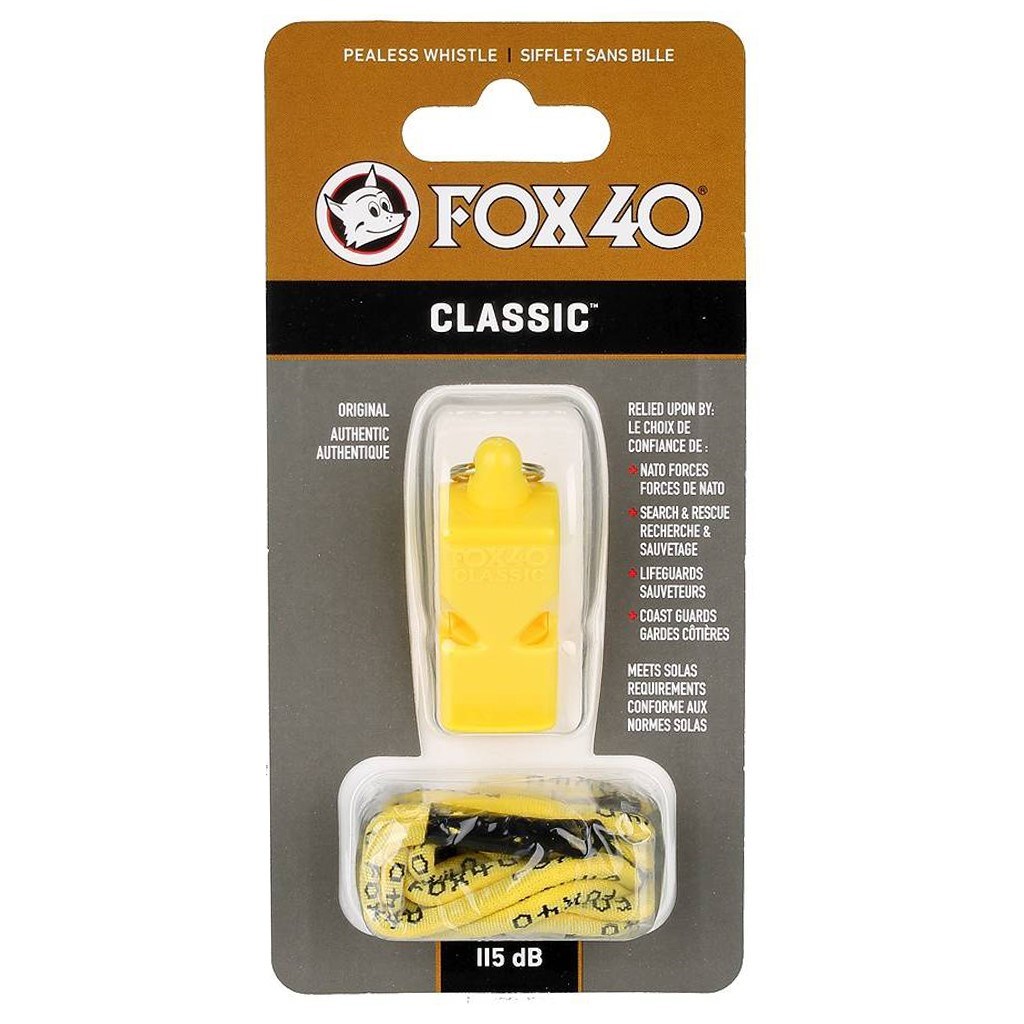 Fox 40 Classic Safety Düdük İpli Sarı