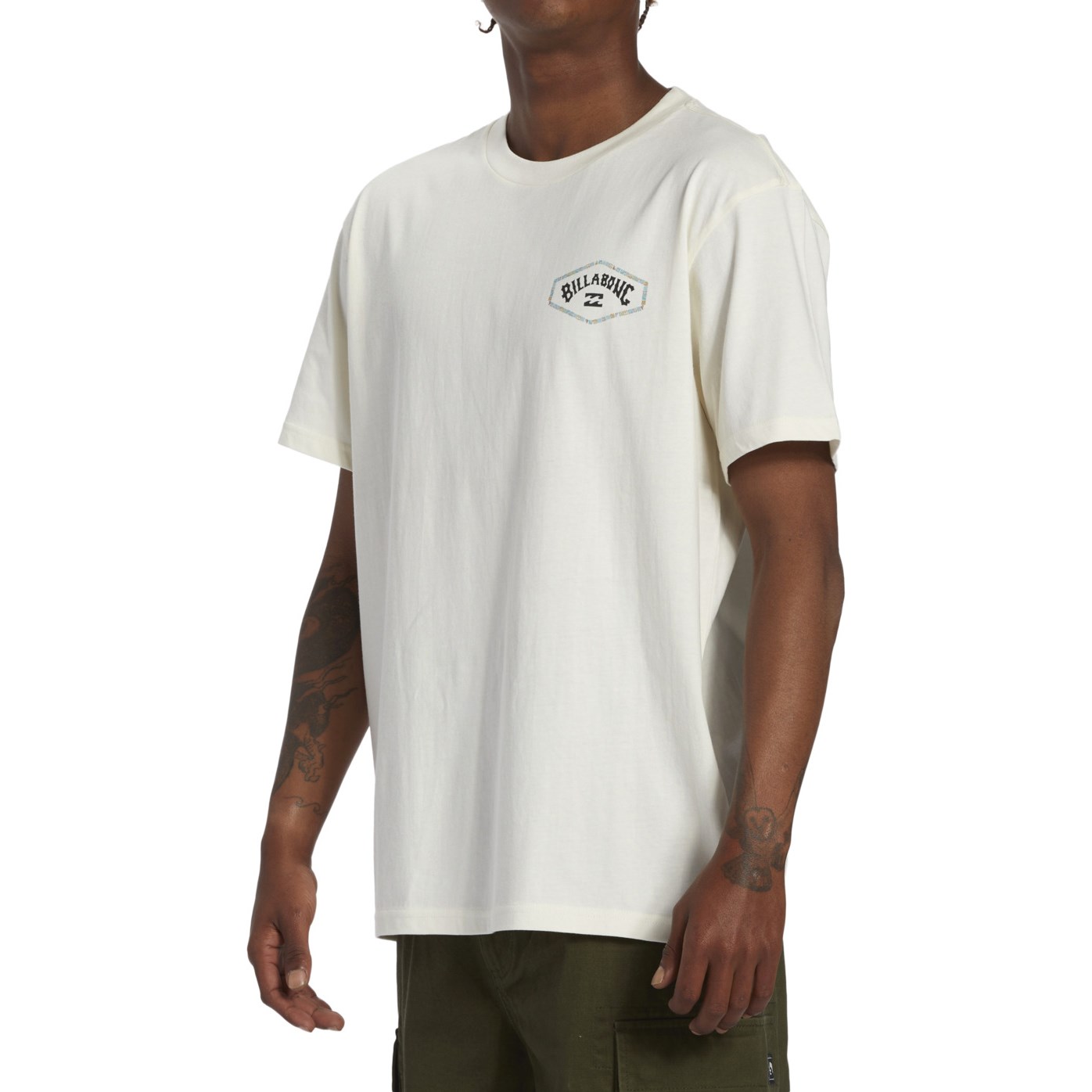 Billabong Exit Arch Tees Erkek T-shirt Off White