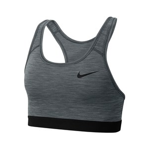 Nike Dri-Fit Swoosh Band Pedsiz Bra Kadın Antrenman Sporcu Sütyeni Gri