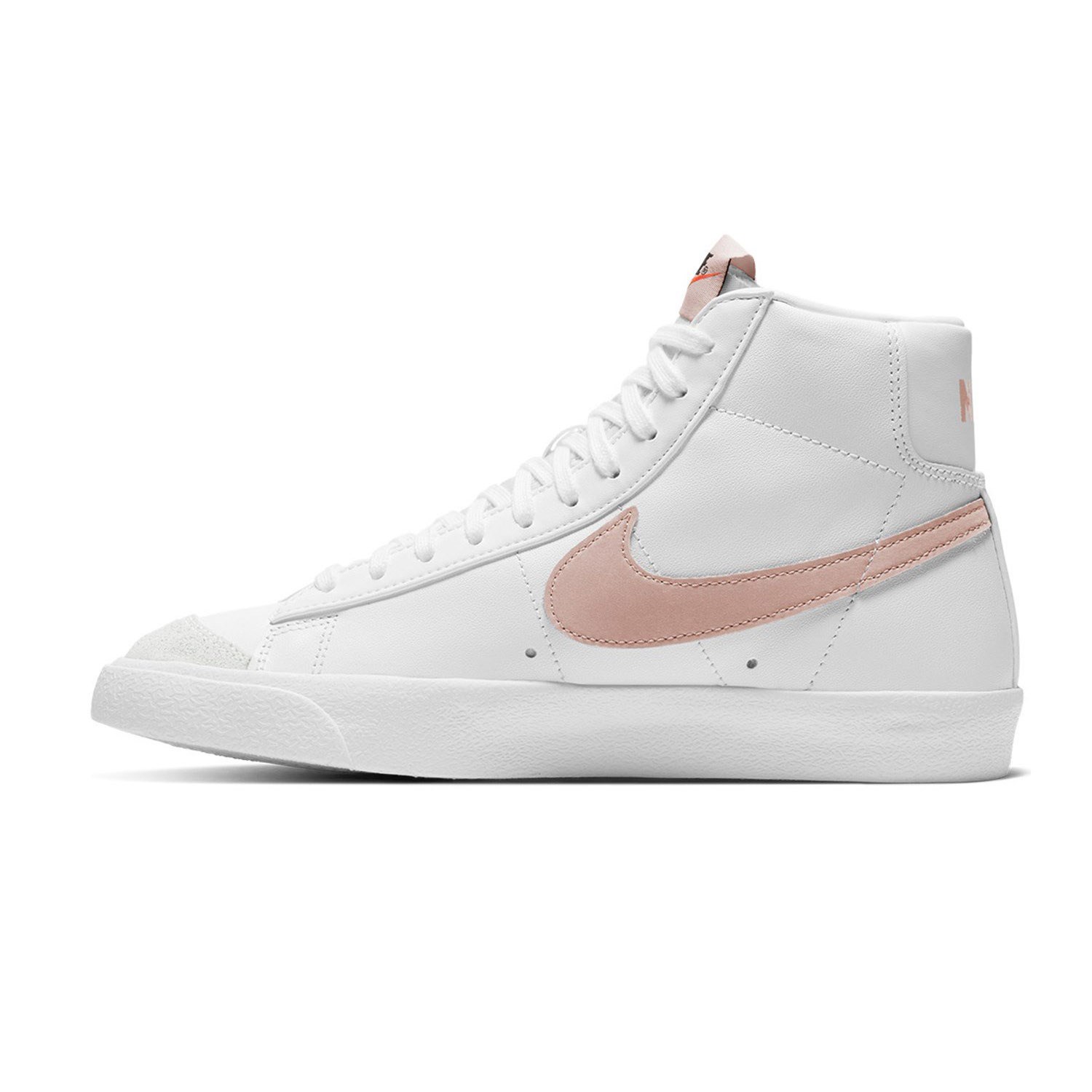 Nike Blazer Mid '77 Kadın Sneaker Ayakkabı Beyaz - Açık Pembe