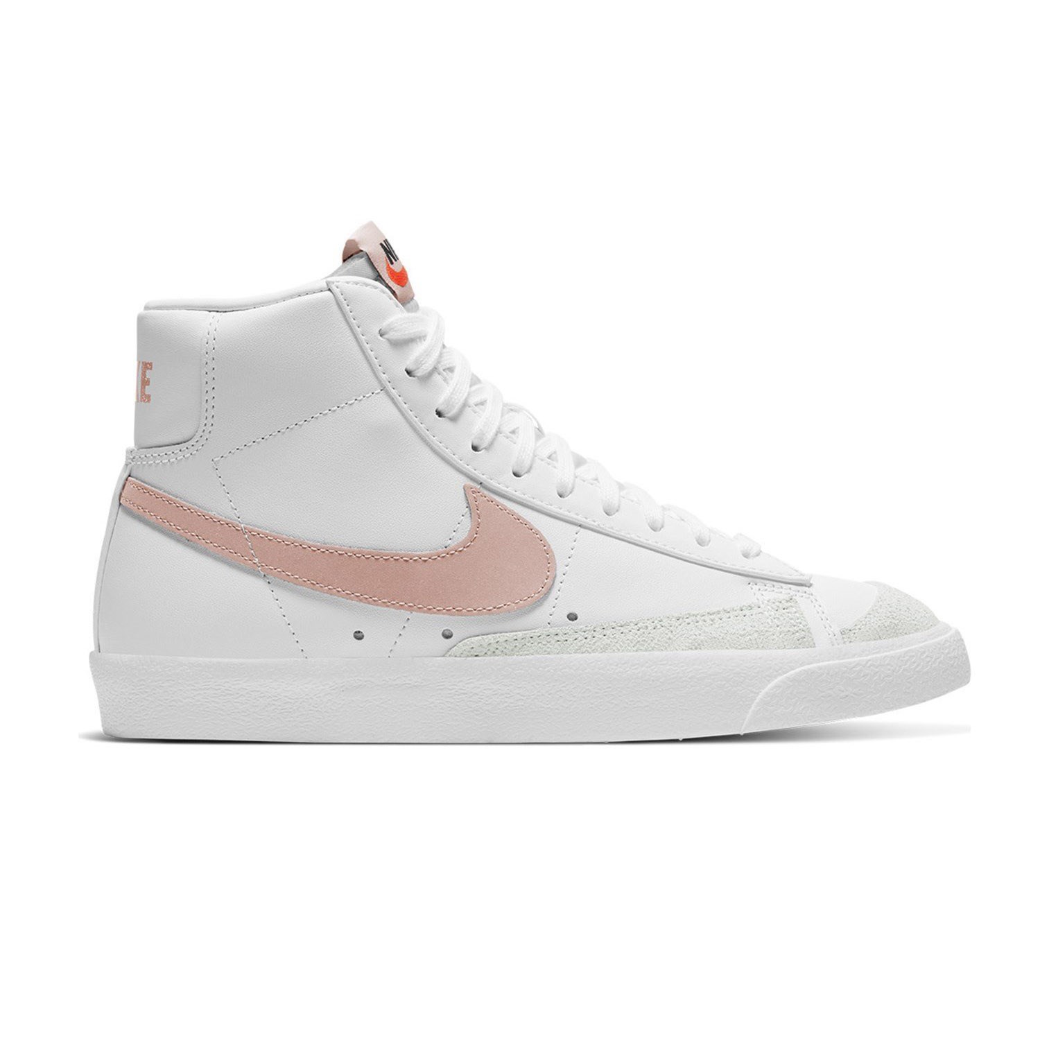 Nike Blazer Mid '77 Kadın Sneaker Ayakkabı Beyaz - Açık Pembe