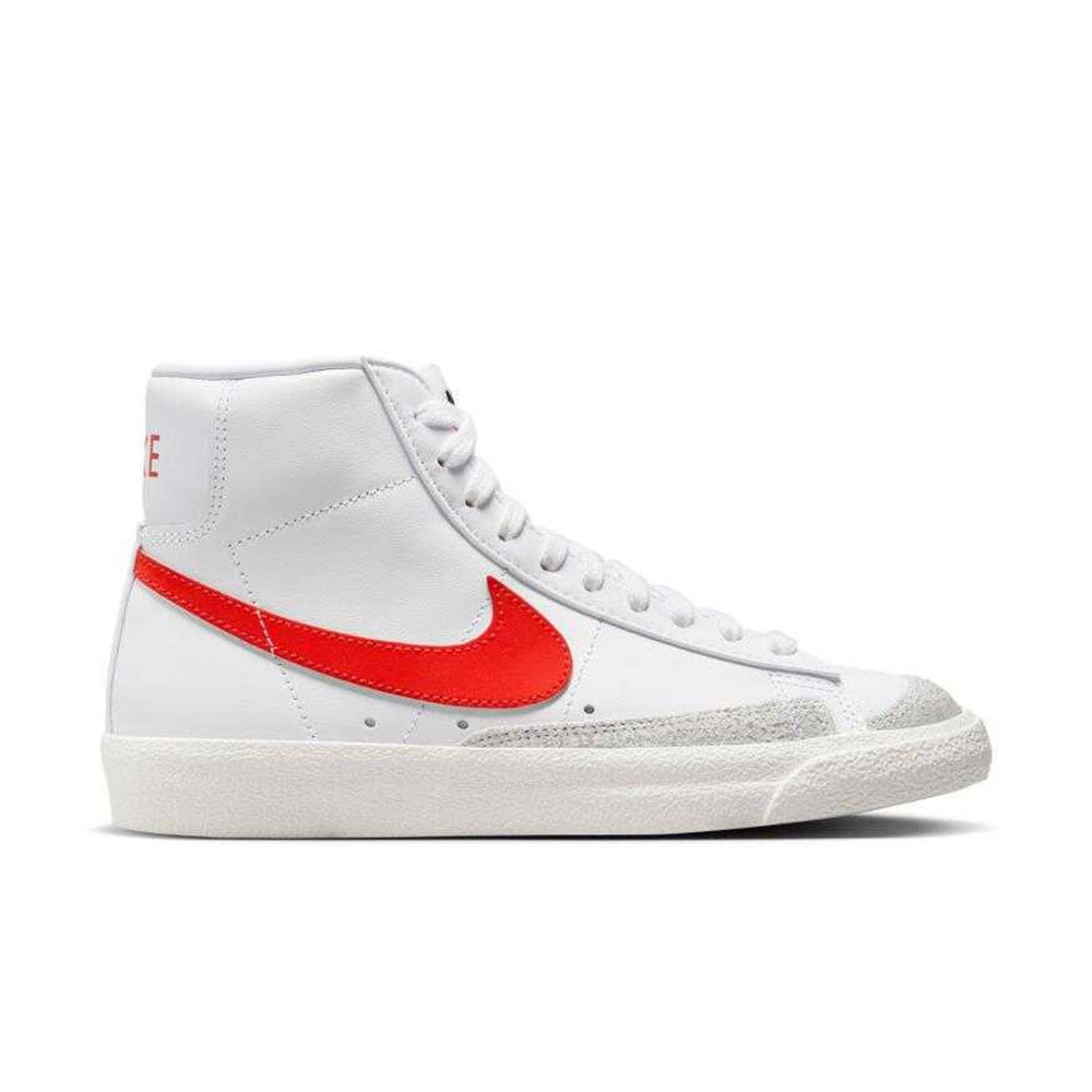 Nike Blazer Mid '77 Kadın Sneaker Ayakkabı Beyaz - Kırmızı