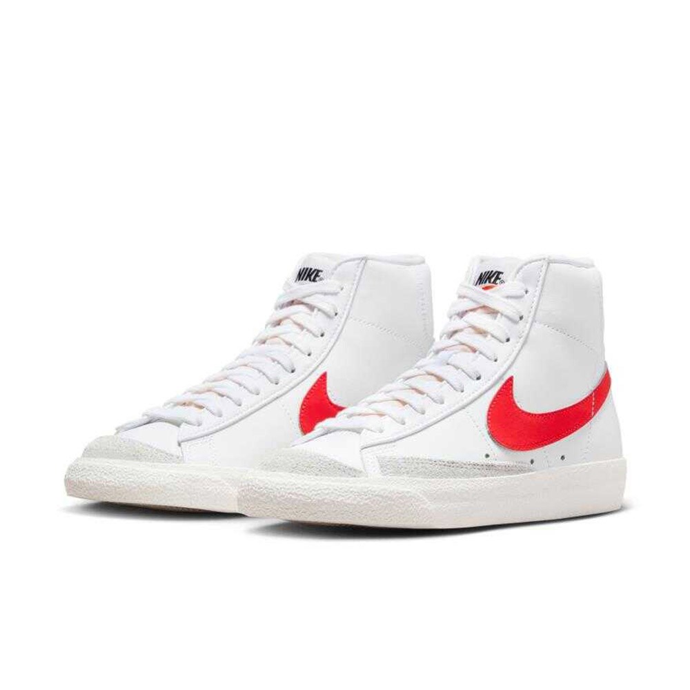 Nike Blazer Mid '77 Kadın Sneaker Ayakkabı Beyaz - Kırmızı