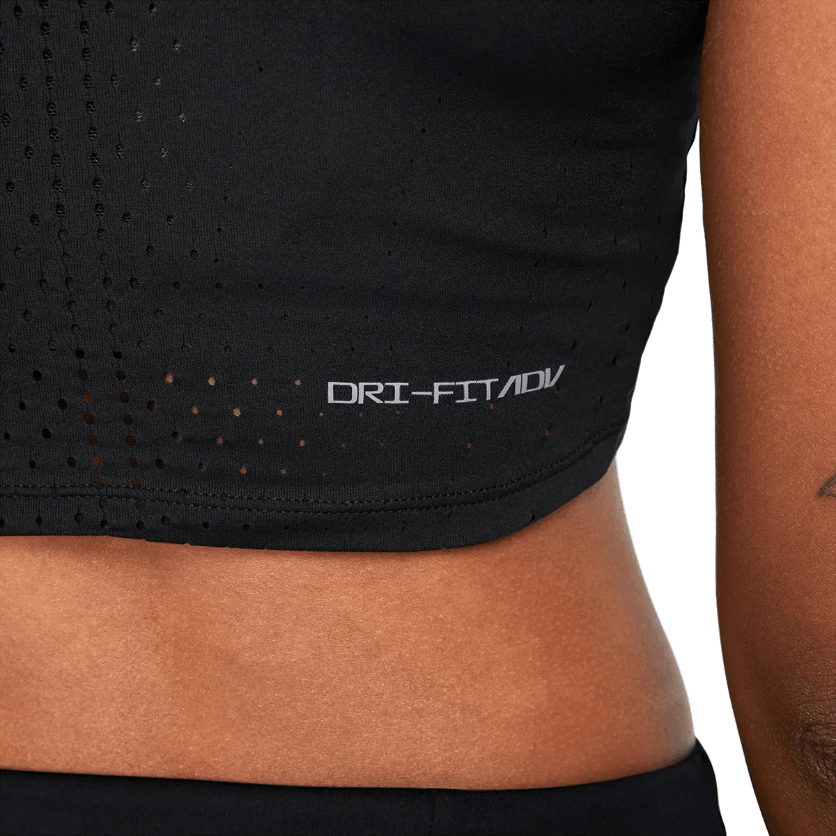 Nike Dri-Fit Adv Aeroswift Crop Kadın Koşu Atlet Siyah