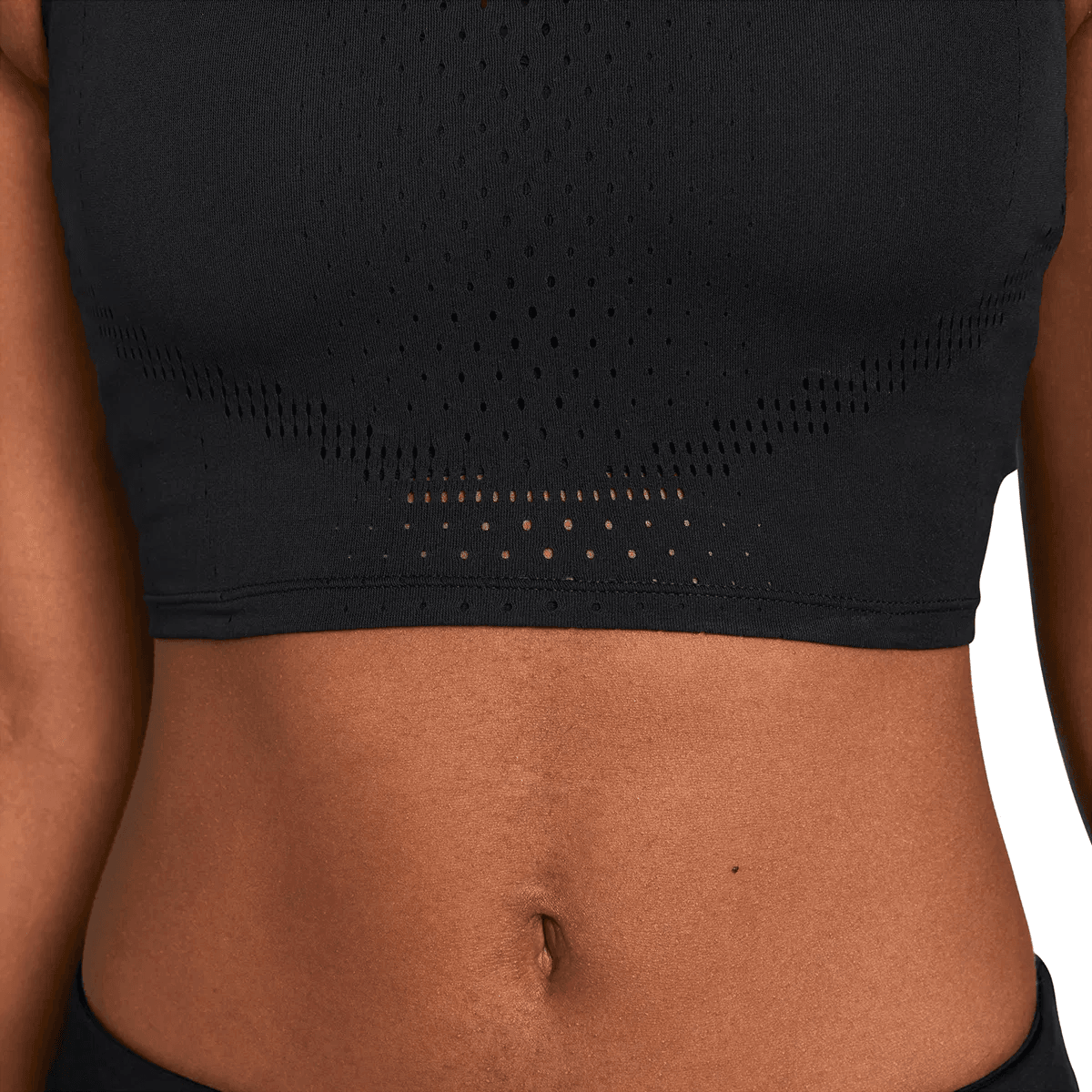 Nike Dri-Fit Adv Aeroswift Crop Kadın Koşu Atlet Siyah