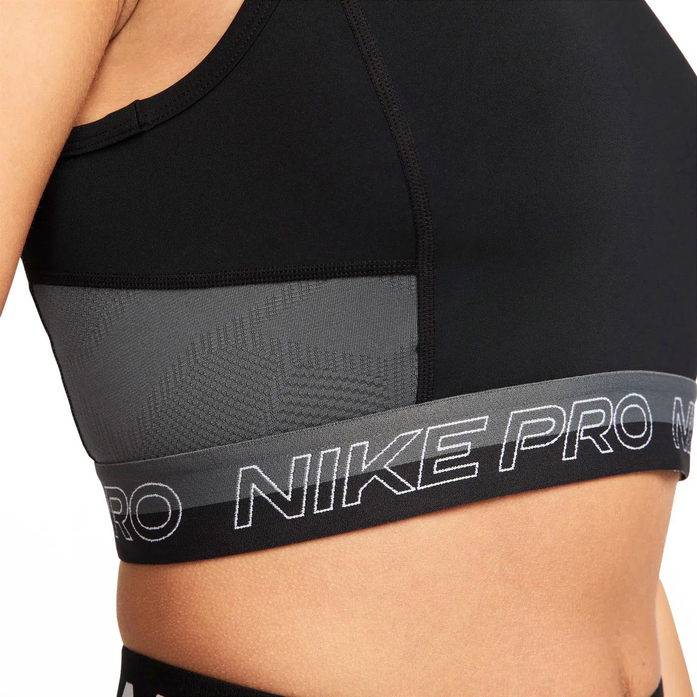 Nike Pro Dri Fit Crop Tank Femme Kadın Atlet Bra Siyah