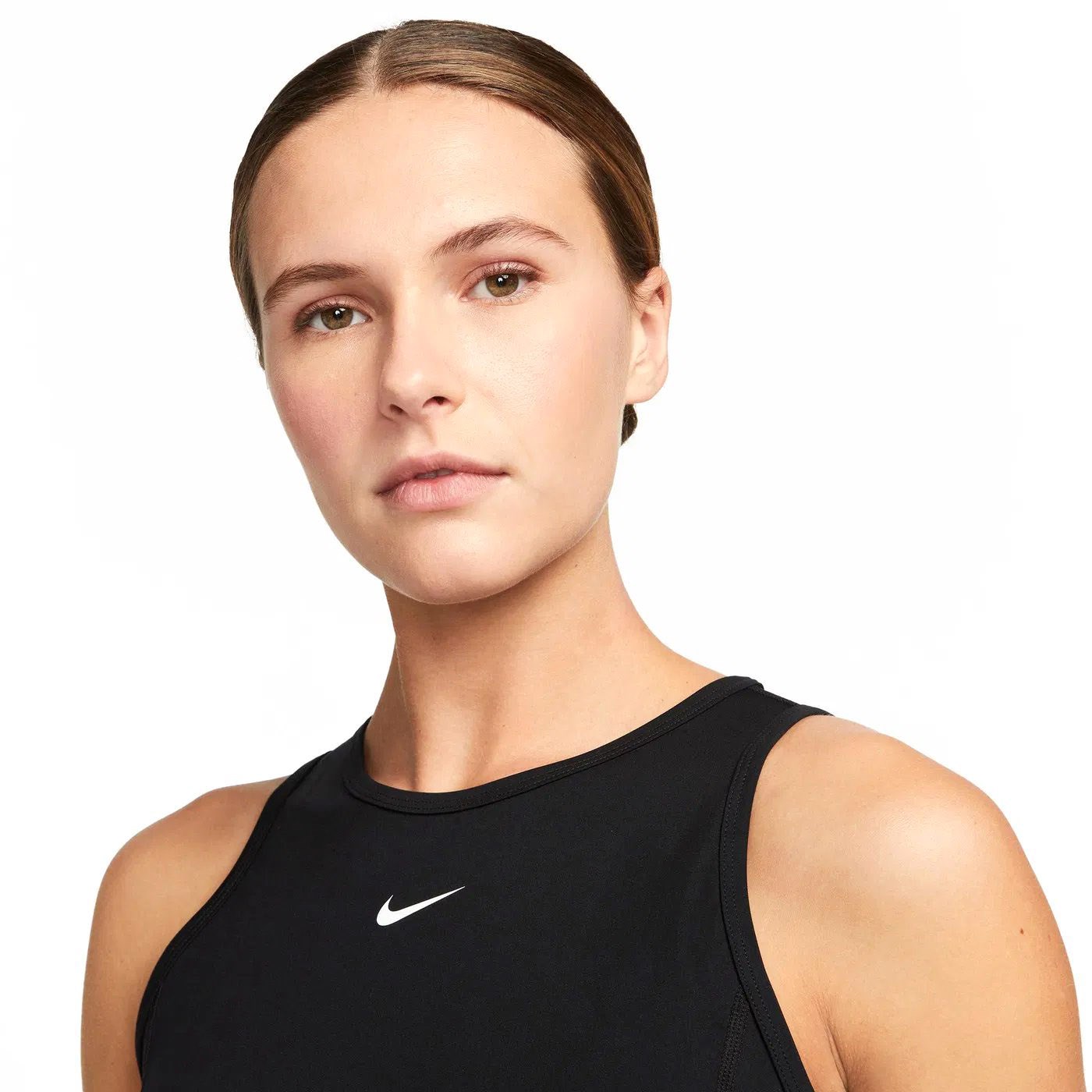 Nike Pro Dri Fit Crop Tank Femme Kadın Atlet Bra Siyah