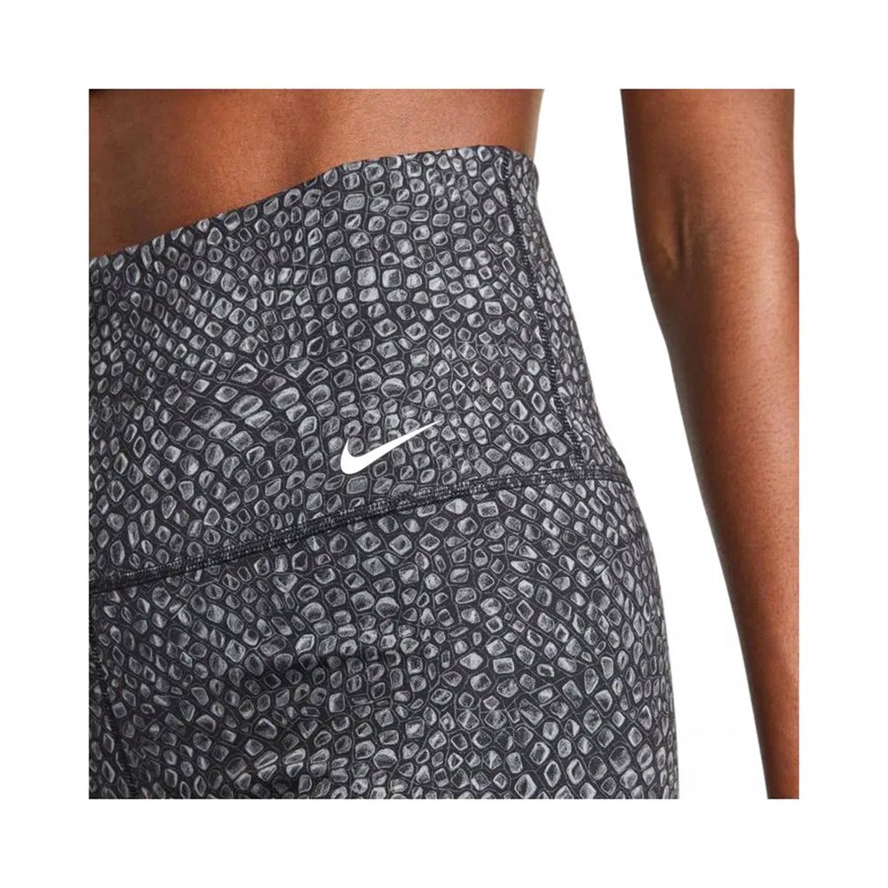 Nike One High Rise 7 İnç Short All Over Print Kadın Tayt Antrasit