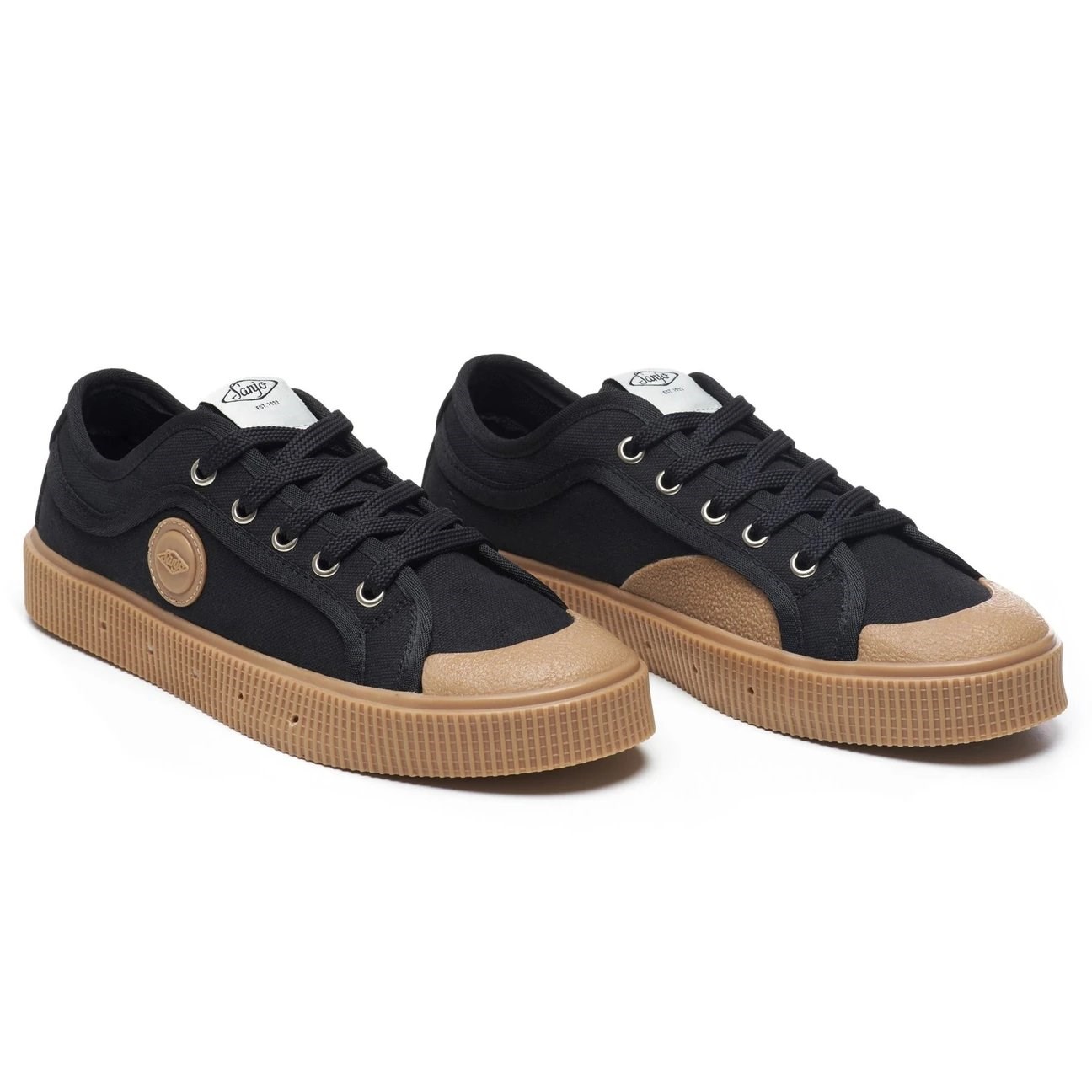 Sanjo K200_CAN Erkek Sneaker (Made In Portugal) Black - Gum