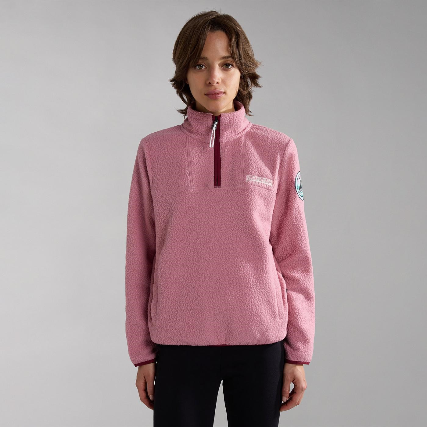 Napapijri T-Cuverville Hz W Kadın Polar Sweatshirt Pink Foxglo