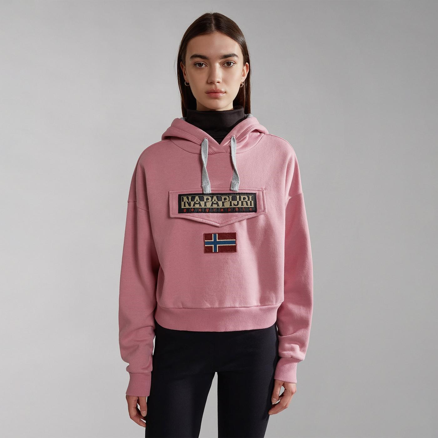 Napapijri Burgee W Kadın Sweatshirt Pink Foxglo