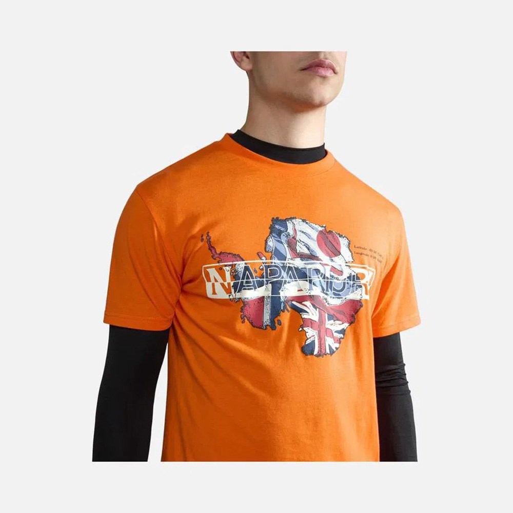 Napapijri S-Gorfou Erkek T-shirt Orange Red