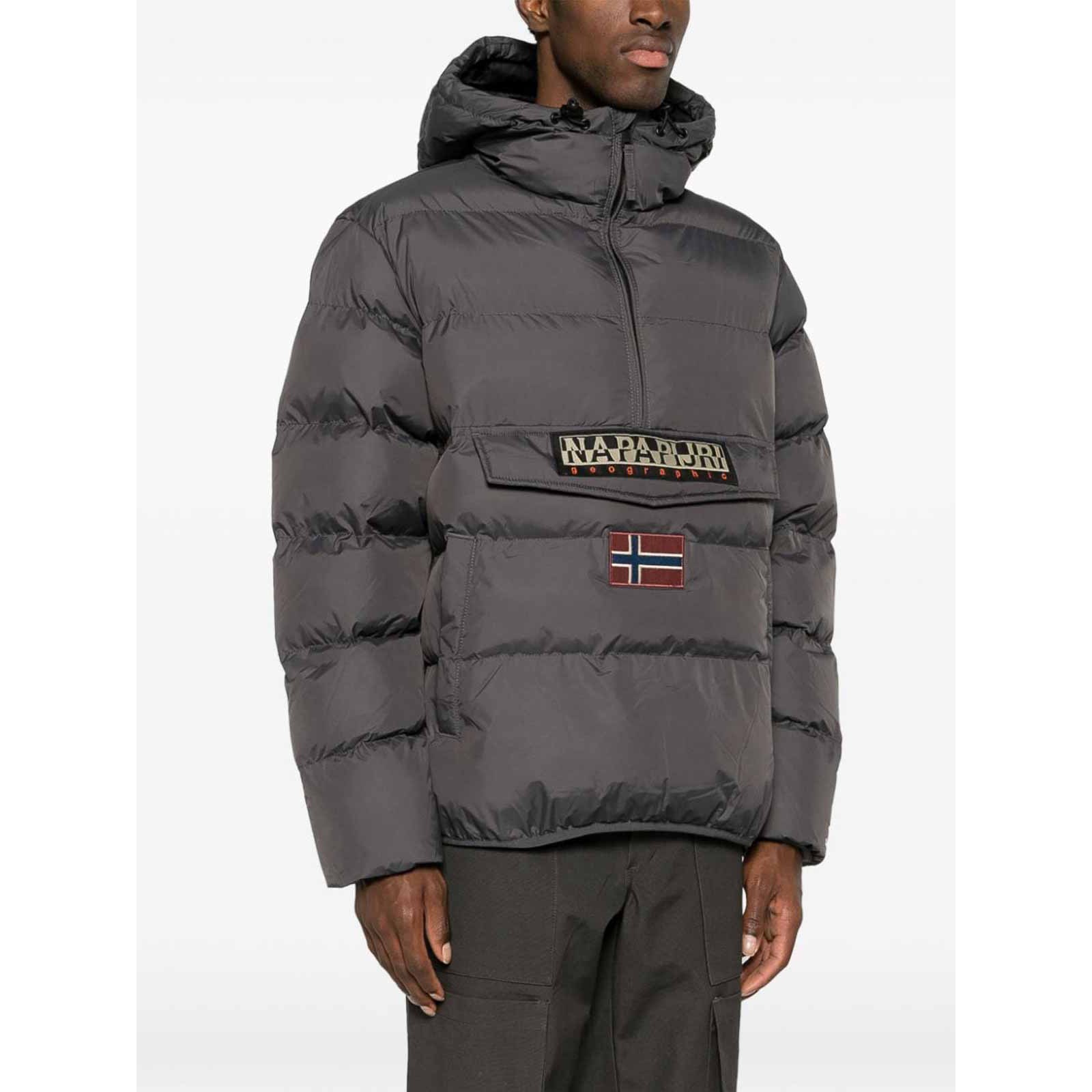 Napapijri Rainforest OP WI Puf Erkek Mont Dark Grey Solid