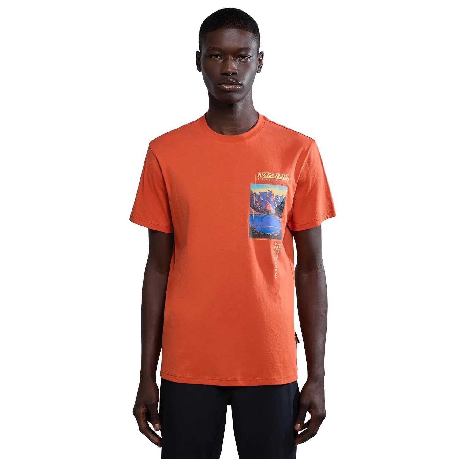 Napapijri S-Canada Erkek T-shirt Orange Burnt