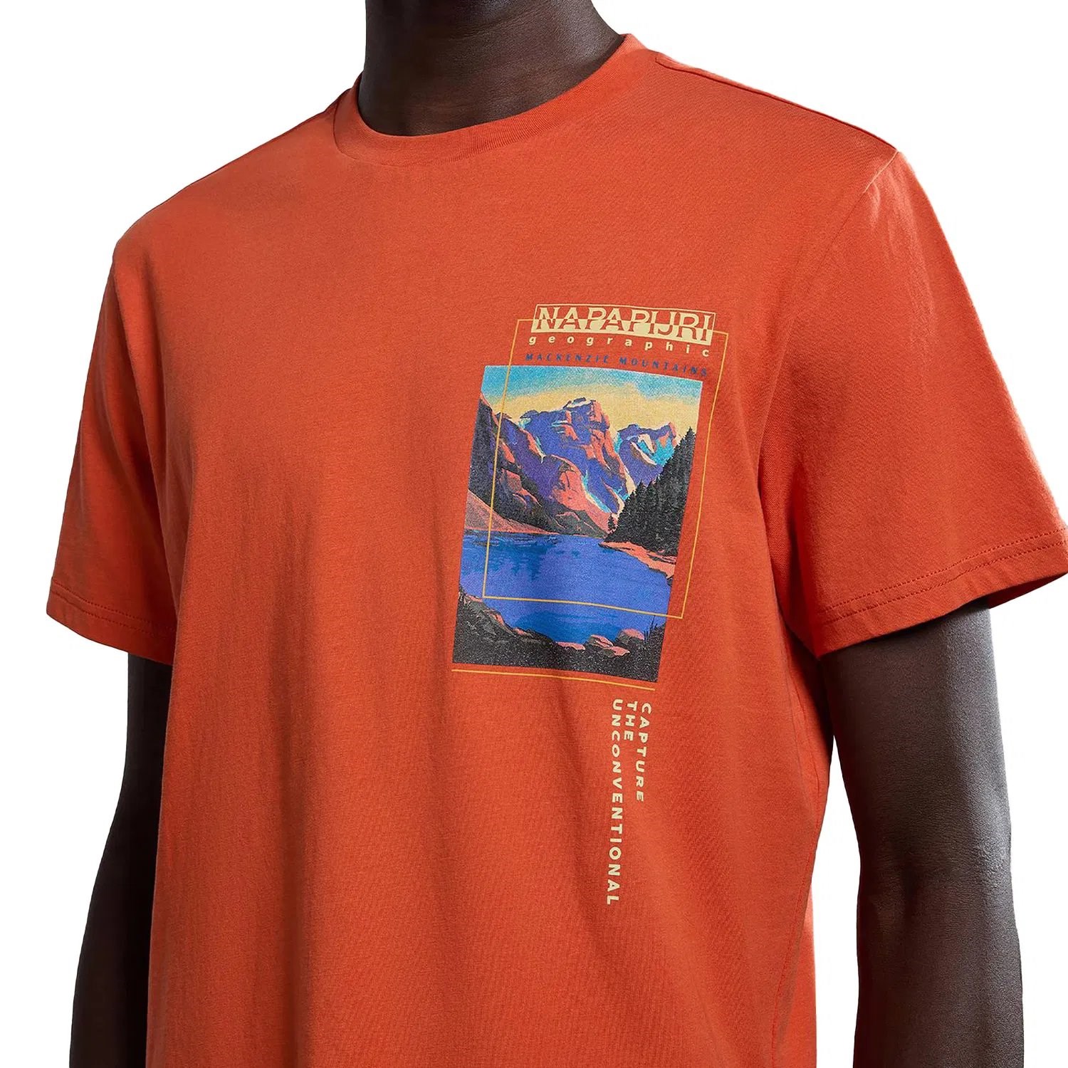 Napapijri S-Canada Erkek T-shirt Orange Burnt