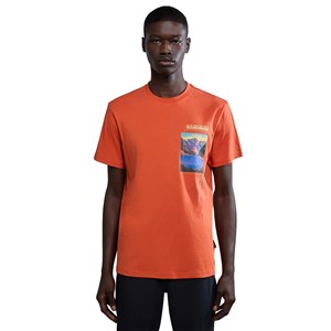 Napapijri S-Canada Erkek T-shirt Orange Burnt