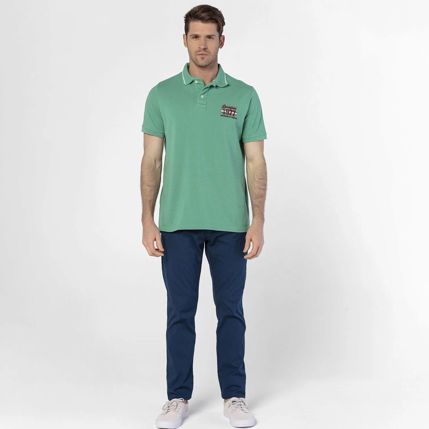 Routefield Paden Erkek Polo T-Shirt Green