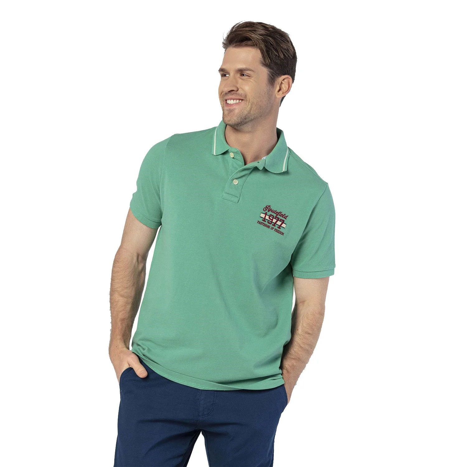 Routefield Paden Erkek Polo T-Shirt Green