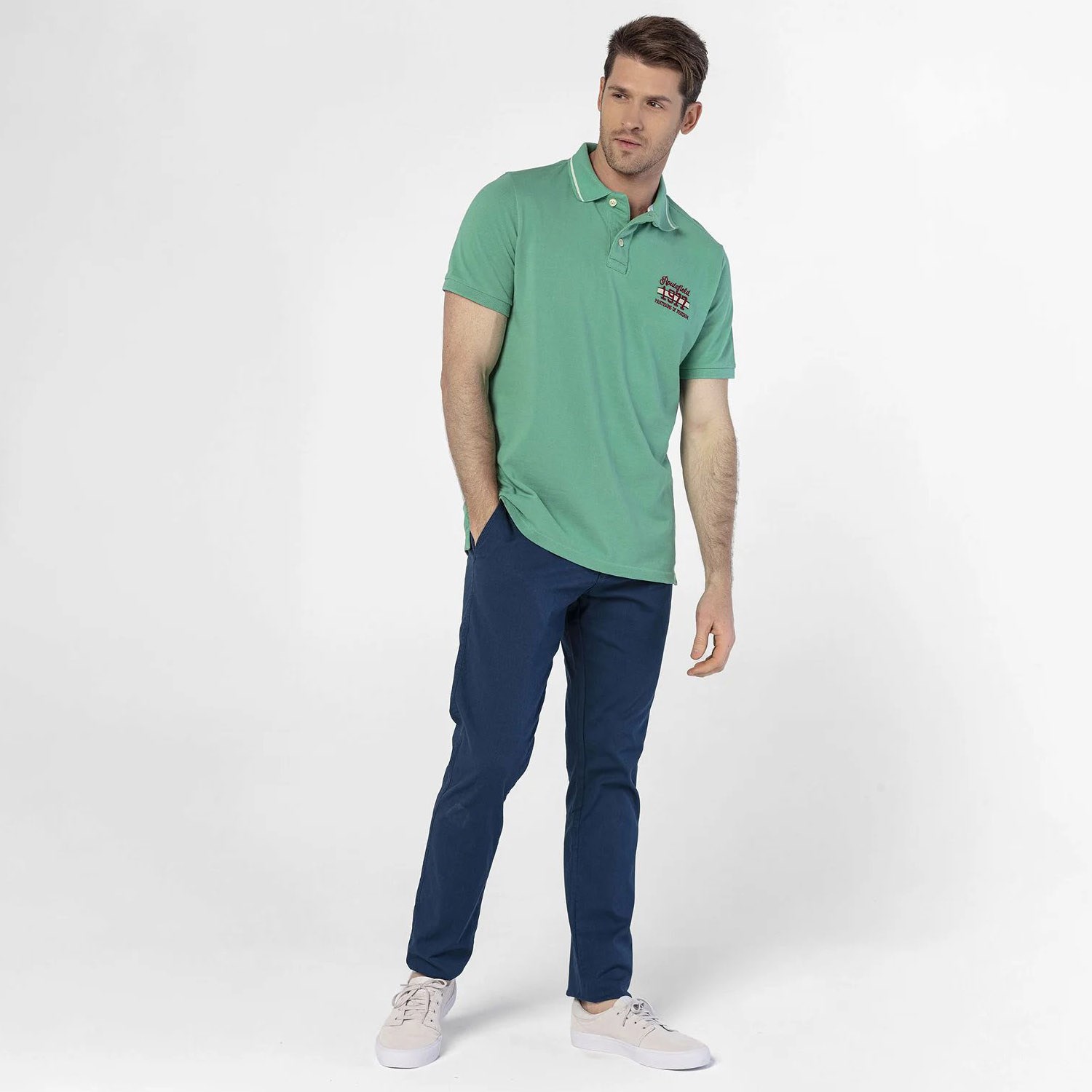 Routefield Paden Erkek Polo T-Shirt Green