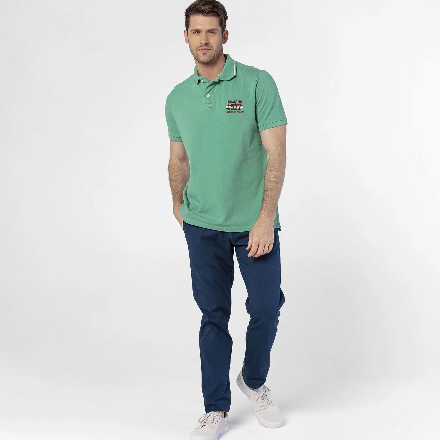 Routefield Paden Erkek Polo T-Shirt Green