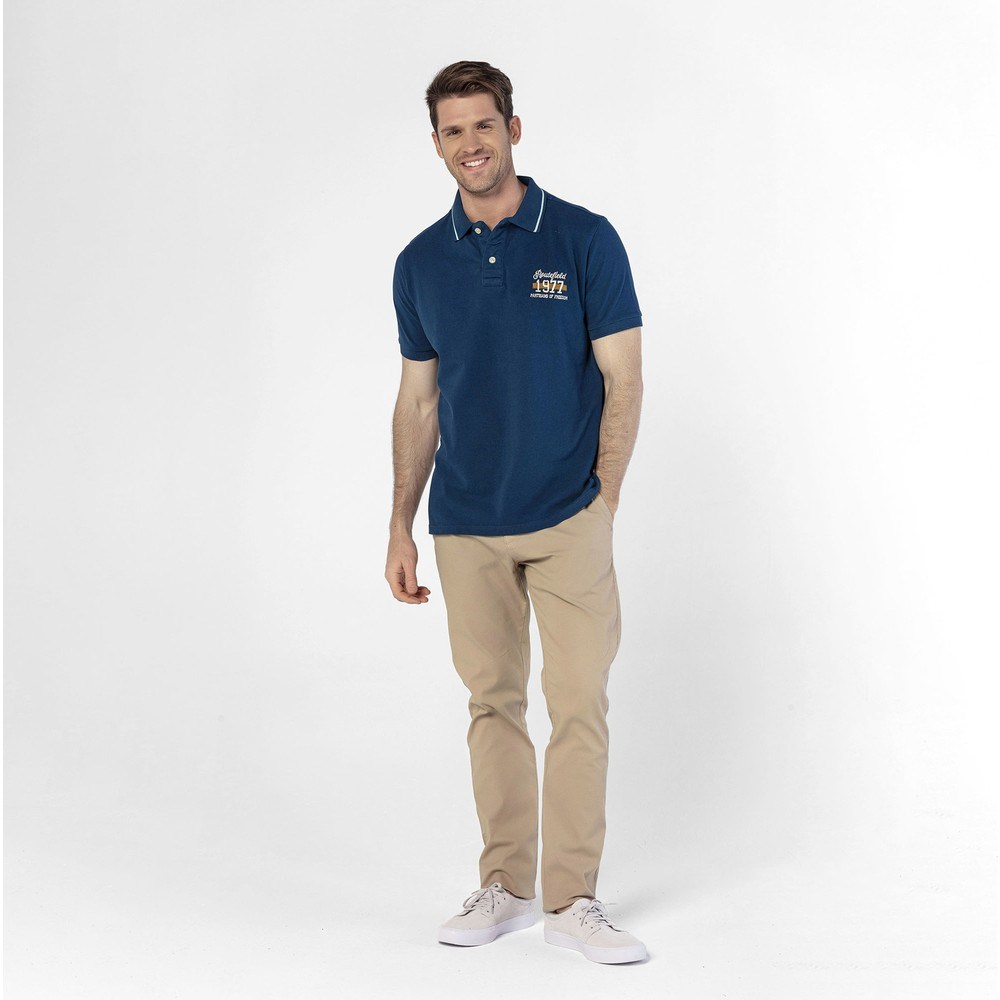 Routefield Paden Erkek Polo T-Shirt Navy