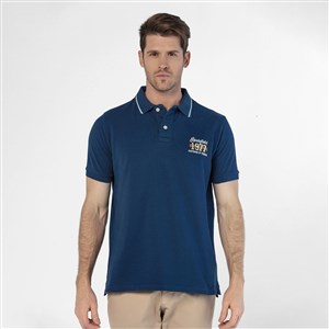 Routefield Paden Erkek Polo T-Shirt Navy