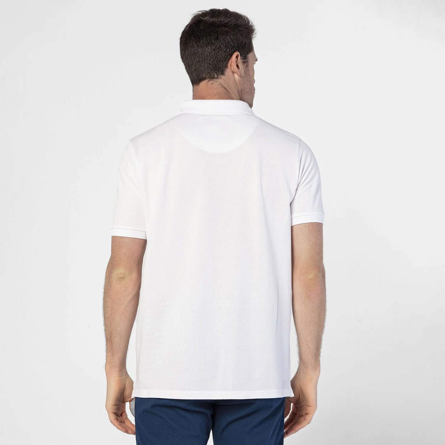 Routefield Piers Erkek Polo T-Shirt White