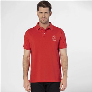 Routefield Piers Erkek Polo T-Shirt Red