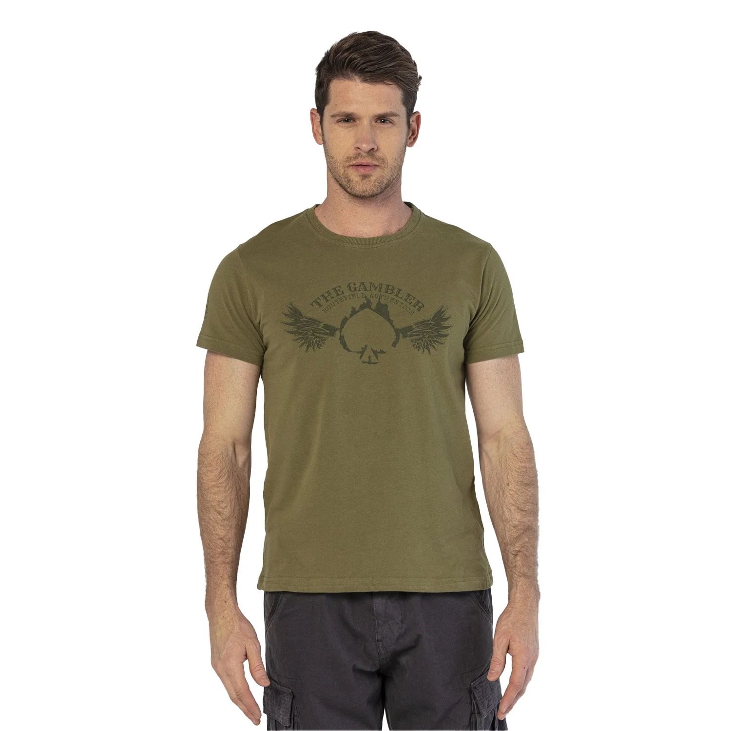 Routefield Trey Erkek T-shirt Khaki