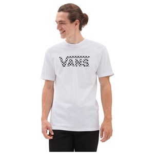 Vans Checkered Vans Tee-B Erkek T-shirt White - Black